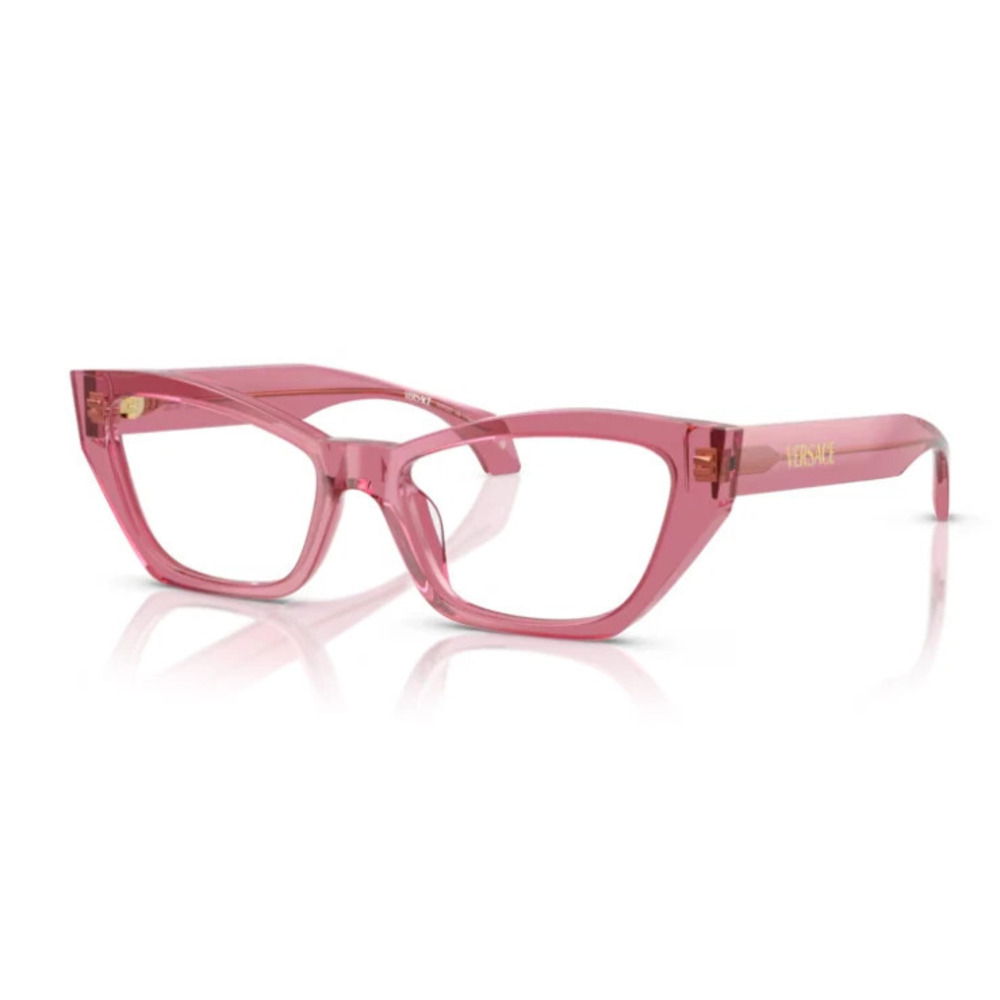 NWT Versace 0VE3373U-5516-54 Pink Geometric 54mm Glasses